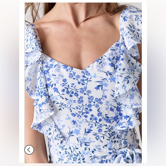 Elianna Floral Flutter Mini Dress - Picture 4 of 5